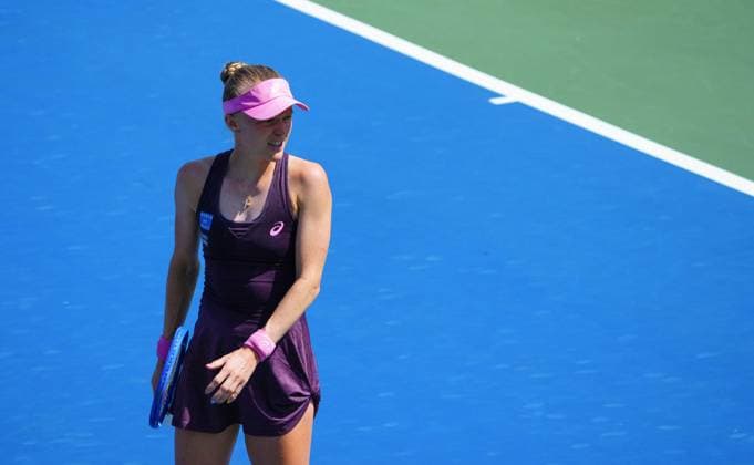 Harriet Dart reacts after losing the first set to Marie Bouzkova 2026 US Open, Day Five, USTA Billie Jean King National Tennis Center, New York, USA - 03 Sep 2026New York USTA Billie Jean King National T New York (NY) United States of America EDITORIAL USE ONLY No use with unauthorised audio, video, data, fixture lists, club league logos or live services. Online in-match use limited to 120 images, no video emulation. No use in betting, games or single club league player publications. Copyright: xJavierxGarcia Shutterstockx 17132980z