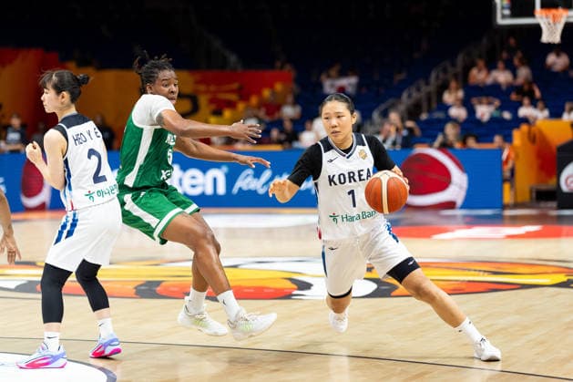 Jihyun Park, Korea, No. 1 dribbling, GER, Korea vs. Nigeria, Basketball, 2026 FIBA Women s World Cup, Group Stage, Matchday 1, September 4, 2026, Germany, Korea vs. Nigeria, Basketball, FIBA Women’s World Cup 2026, Match Day 1, September 4, 2026, Berlin Copyright: xEibner-Pressefoto MaxxVincenx EP_MVN