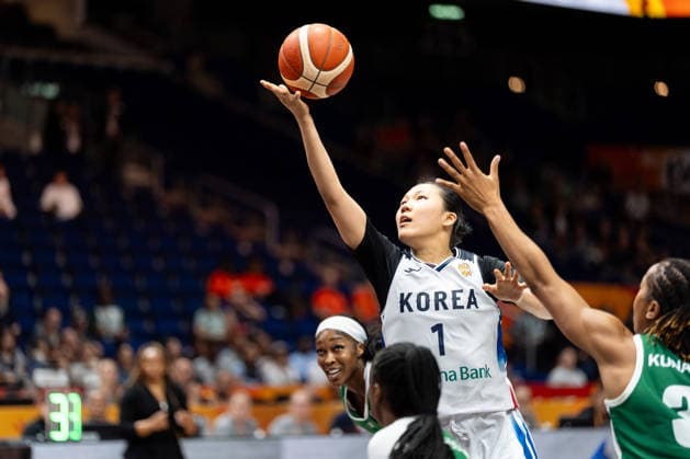 Jihyun Park (Korea), No. 1, making a layup, GER, Korea vs. Nigeria, Basketball, 2026 FIBA Women s World Cup, Group Stage, Matchday 1, September 4, 2026, GER, Korea vs. Nigeria, Basketball, 2026 FIBA Women s World Cup, Matchday 1, September 4, 2026, Berlin Copyright: xEibner-Pressefoto MaxxVincenx EP_MVN