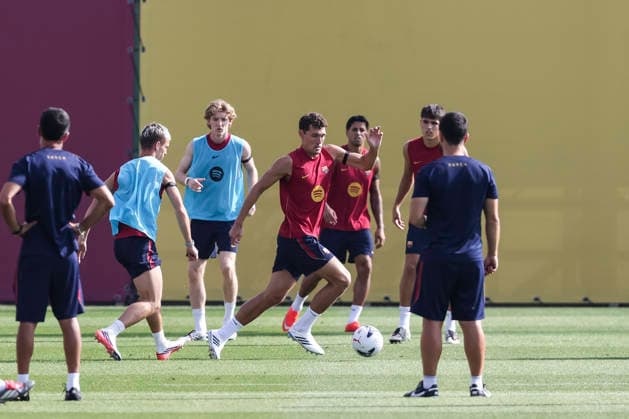 September 5, 2026, Sant Joan Despi, Barcelona, Spain: Andreas Christensen during the training day of FC Barcelona, Barca ahead the Spanish League, Laliga EA Sports, football match against Valencia CF at Ciudad Esportiva Joan Gamper on September 05, 2026 in Sant Joan Despi, Barcelona, Spain. Sant Joan Despi Spain - ZUMAa181 20260905_zaa_a181_002 Copyright: xJavierxBorregox