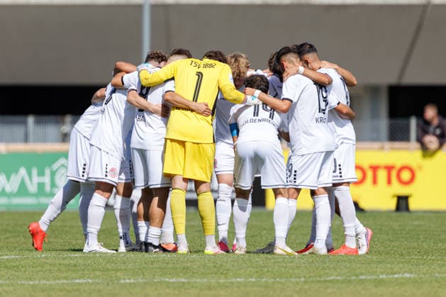 TSV Landsberg team lineup for the match between TSV Landsberg and TSV Buchbach, soccer, men’s, Bavarian Regional League, 2026–2027, Matchday 7 on September 5, 2026, in Landsberg am Lech, Sportpark, Bavaria, Germany