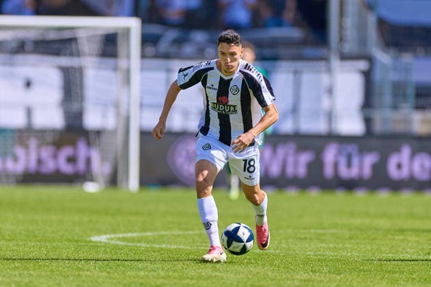 Portrait, Cutout: Dean Melo, VfR Aalen, 18 VfR Aalen vs. SV Eintracht Trier, Soccer, Men s Regionalliga Southwest, Matchday 5, 2026–2027 Season, September 5, 2026: VfR Aalen vs. SV Eintracht Trier, Soccer, Men’s Regionalliga Southwest, Matchday 5, 2026–2027 Season, September 5, 2026, Aalen Copyright: xEibner-Pressefoto GeraldxOelze-dexStoppanyx EP_ODS