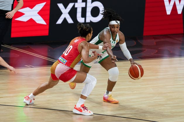 Ezinne Kalu (Nigeria), 23, dribbling past Nina Aho (Hungary), 10, GER, Nigeria vs. Hungary, Basketball, 2026 FIBA Women’s World Cup, Group Stage, Matchday 2, September 5, 2026, GER, Nigeria vs. Hungary, Basketball, 2026 FIBA Women’s World Cup, Group Stage, Match Day 2, September 5, 2026, Berlin Copyright: xEibner-Pressefoto MaxxVincenx EP_MVN