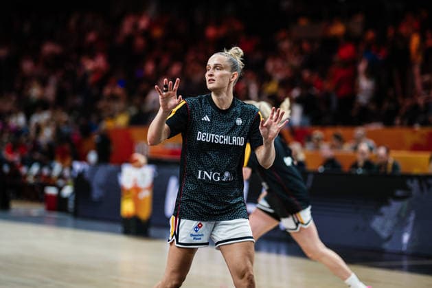 2026 FIBA Women’s Basketball World Cup: Germany vs. Japan, September 5, 2026; Leonie Fiebich (Germany), 13; Basketball, FIBA Women’s Basketball World Cup 2026, Group Stage, Group A, Matchday 2: Germany vs. Japan on September 5, 2026, at the Max Schmeling Halle, Berlin Copyright: xBEAUTIFULxSPORTS Tonhäuserx