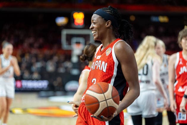 Stephanie Mawuli Japan, 03 laughs, GER, Germany vs. Japan, Basketball, 2026 FIBA Women s World Cup, Group Stage, Matchday 2, September 5, 2026, GER, Germany vs. Japan, Basketball, 2026 FIBA Women’s World Cup, Group Stage, Matchday 2, September 5, 2026, Berlin Copyright: xEibner-Pressefoto MaxxVincenx EP_MVN