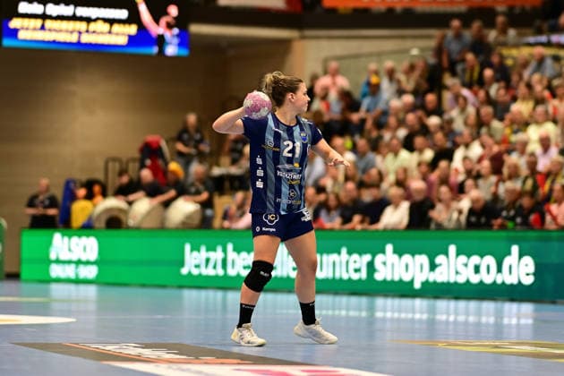 Handball I Women I 2026–2027 Season I Bundesliga I Matchday 2 I Buxtehuder SV vs. HC Leipzig I September 5, 2026 Single photo, cutout, single image, cutout, isolated subject, sports photo, close-up, cropped, cropped photo, photo, individual shot of Nele Franz, 21, Buxtehuder Sportverein, Buxtehude, Halle Nord, Lower Saxony, Germany Copyright: xLobeca FelixxWeißbergx