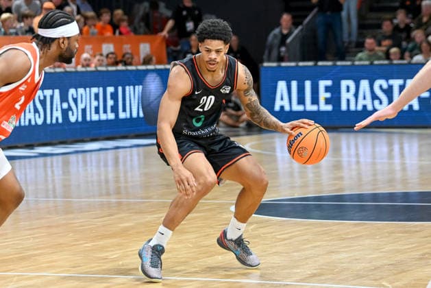 Miles Curey, Bakken Bears; RASTA Vechta vs. Bakken Bears, Exhibition Game, 2026–2027 Season, September 5, 2026; RASTA Vechta vs. Bakken Bears, Exhibition Game, 2026–2027 Season, September 5, 2026, Vechta Copyright: xEibner-Pressefoto RobertxGertzenx EP_RGN
