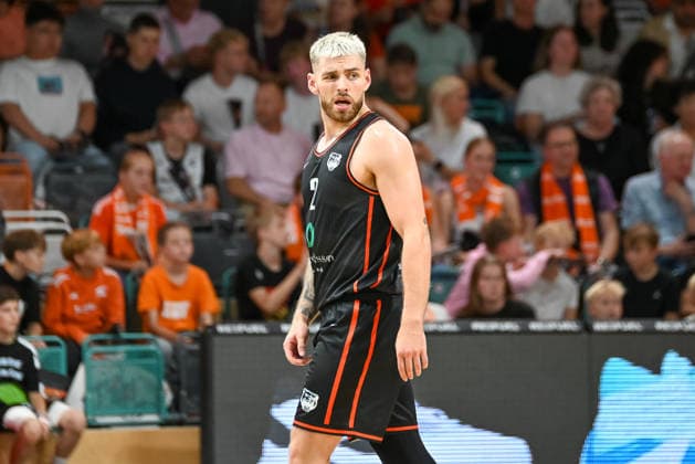 Magus Mollgaard Bakken Bears, 02 RASTA Vechta vs. Bakken Bears, Exhibition Game, 2026–2027 Season, September 5, 2026, RASTA Vechta vs. Bakken Bears, Exhibition Game, 2026–2027 Season, September 5, 2026, Vechta Copyright: xEibner-Pressefoto RobertxGertzenx EP_RGN