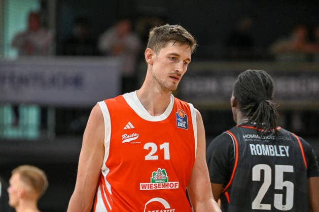 Tibor Pleiss, RASTA Vechta, 21; RASTA Vechta vs. Bakken Bears, exhibition game, 2026–2027 season, September 5, 2026, RASTA Vechta vs. Bakken Bears, exhibition game, 2026–2027 season, September 5, 2026, Vechta Copyright: xEibner-Pressefoto RobertxGertzenx EP_RGN