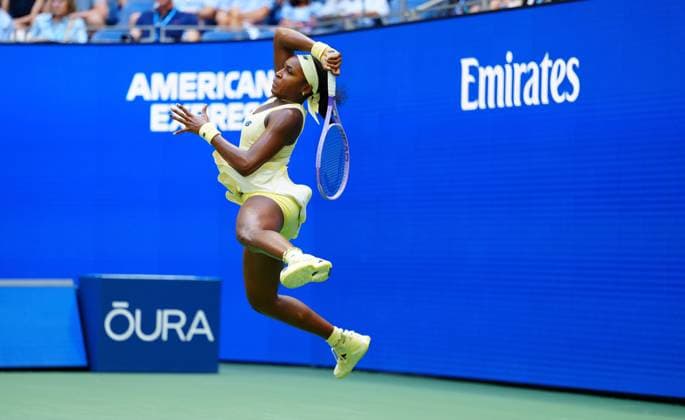 Sport Bilder des Tages Coco Gauff in third round action 2026 US Open, Day Seven, USTA Billie Jean King National Tennis Center, New York, USA - 05 Sep 2026New York USTA Billie Jean King National T New York (NY) United States of America EDITORIAL USE ONLY No use with unauthorised audio, video, data, fixture lists, club league logos or live services. Online in-match use limited to 120 images, no video emulation. No use in betting, games or single club league player publications. Copyright: xJavierxGarcia Shutterstockx 17134332bb