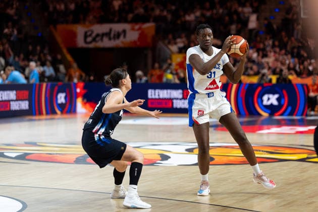 Aminata Gueye of France, 31, on the ball, GER, France vs. Korea, Basketball, 2026 FIBA Women’s World Cup, Group Stage, Matchday 2, September 5, 2026, GER, France vs. Korea, Basketball, 2026 FIBA Women’s World Cup, Group Stage, Matchday 2, September 5, 2026, Berlin Copyright: xEibner-Pressefoto MaxxVincenx EP_MVN