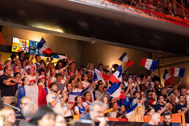 French fans, GER, France vs. Korea, basketball, 2026 FIBA Women s World Cup, group stage, Matchday 2, September 5, 2026, GER, France vs. Korea, basketball, 2026 FIBA Women s World Cup, group stage, Matchday 2, September 5, 2026, Berlin Copyright: xEibner-Pressefoto MaxxVincenx EP_MVN