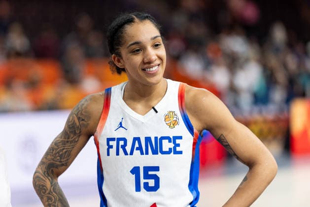 Gabby Williams France, 15 Single Image, Single Photo, Portrait, Cutout, GER, France vs. Korea, Basketball, 2026 FIBA Women’s World Cup, Group Stage, Matchday 2, September 5, 2026 GER, France vs. Korea, Basketball, 2026 FIBA Women’s World Cup, Group Stage, Match Day 2, September 5, 2026 Berlin Copyright: xEibner-Pressefoto MaxxVincenx EP_MVN