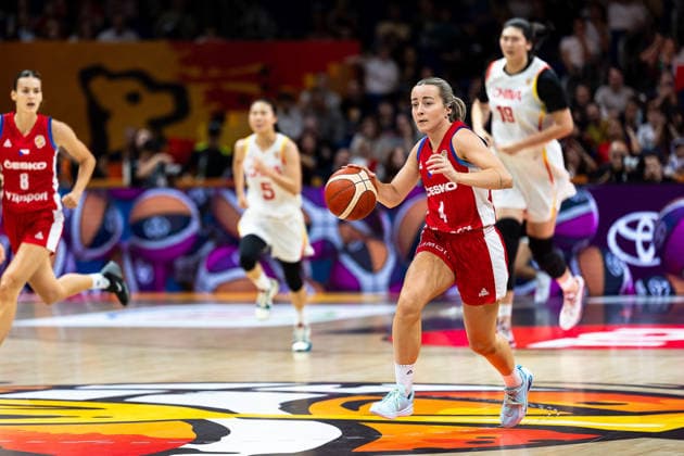 Gabriela Andelova, Czech Republic, No. 4 dribbling, GER, China vs. Czech Republic, Basketball, 2026 FIBA Women s World Cup, Group Stage, Matchday 2, September 6, 2026, GER, China vs. Czech Republic, Basketball, 2026 FIBA Women’s World Cup, Group Stage, Matchday 2, September 6, 2026, Berlin Copyright: xEibner-Pressefoto MaxxVincenx EP_MVN