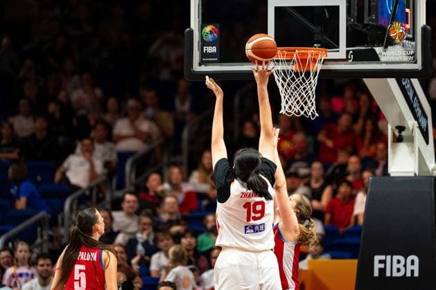 Ziyu Zhang of China, 19, taking a shot; GER, China vs. Czech Republic, basketball, 2026 FIBA Women’s World Cup, group stage, Matchday 2, September 6, 2026, GER, China vs. Czech Republic, basketball, 2026 FIBA Women’s World Cup, group stage, Matchday 2, September 6, 2026, Berlin Copyright: xEibner-Pressefoto MaxxVincenx EP_MVN
