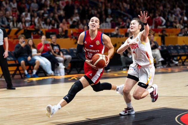 Eliska Joklova (Czech Republic), 10, dribbling past Manman Zhang (China), 01, GER, China vs. Czech Republic, Basketball, 2026 FIBA Women’s World Cup, Group Stage, Matchday 2, September 6, 2026, GER, China vs. Czech Republic, Basketball, 2026 FIBA Women’s World Cup, Group Stage, Matchday 2, September 6, 2026, Berlin Copyright: xEibner-Pressefoto MaxxVincenx EP_MVN