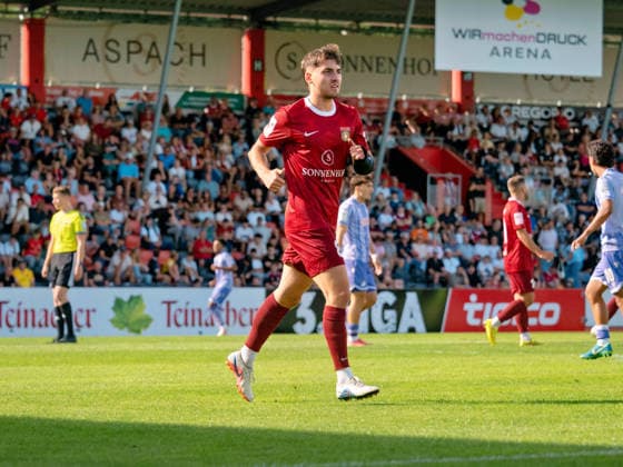 Elias Rahn, SG Sonnenhof Grossaspach, 08 GER, Soccer, SG Sonnenhof Grossaspach vs. TSG Hoffenheim II, 3rd Division, Matchday 4, 2026–2027 Season, September 6, 2026 (GER), Soccer, SG Sonnenhof Grossaspach vs. TSG Hoffenheim II, 3rd Division, Matchday 4, 2026–2027 season, September 6, 2026, Aspach Copyright: xCarstenxSchweringx EP_CSG