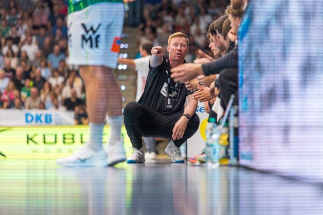September 6, 2026: FRISCH AUF Göppingen vs. THW Kiel, Germany, Göppingen, September 6, 2026, Handball, Bundesliga, 2026–2027 Season, FRISCH AUF Göppingen vs. THW Kiel, Börge Lund, Coach of THW Kiel