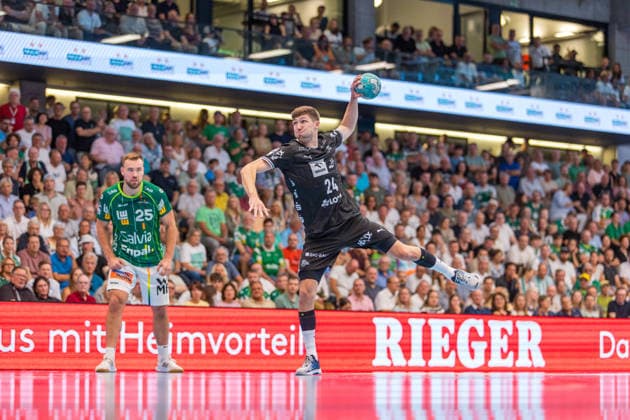 September 6, 2026: FRISCH AUF Göppingen vs. THW Kiel, Germany, Göppingen, September 6, 2026, Handball, Bundesliga, 2026–2027 Season, FRISCH AUF Göppingen vs. THW Kiel, Lukas Zerbe, THW Kiel