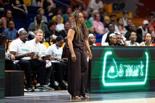Rena Wakama, Nigeria, Coach, GER, Nigeria vs. France, Basketball, 2026 FIBA Women’s World Cup, Group Stage, Matchday 3, September 7, 2026, GER, Nigeria vs. France, Basketball, 2026 FIBA Women’s World Cup, Group Stage, Match Day 3, September 7, 2026, Berlin Copyright: xEibner-Pressefoto MaxxVincenx EP_MVN