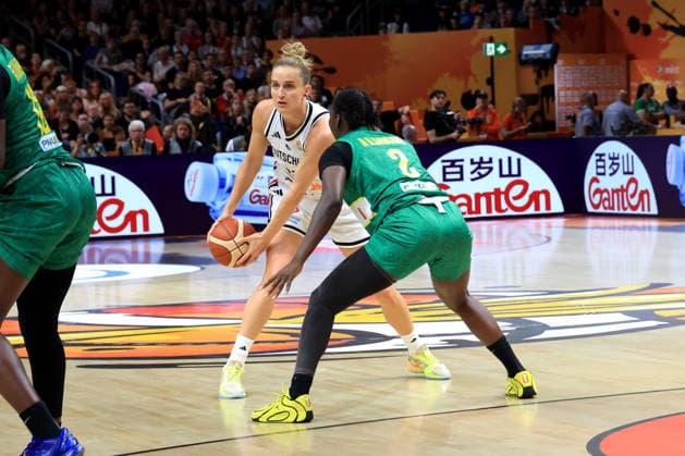 September 7, 2026, GER, Basketball, Women s, FIBA Basketball World Cup, 2026, Germany vs. Czechia Leonie Fiebich Germany 13, Aminata Sangare Mali 2, Uber Arena, Berlin, Germany Copyright: xNordphotox xEnglerx