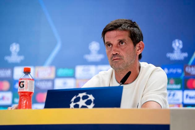September 7, 2026, Madrid, Madrid, Spain: Cristian Chivu, head coach of Inter Milan, attends his press conference, PK, Pressekonferenz ahead the UEFA Champions League football match against Real Madrid at Santiago Bernabeu Stadium on September 07, 2026, in Madrid, Spain. Inter Milan Press Conference - UEFA Champions League - ZUMAa181 20260907_zaa_a181_177 Copyright: xAngelxPerezxMecax