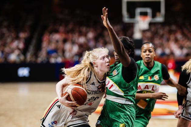 2026 FIBA Women’s Basketball World Cup: Germany vs. Mali, September 7, 2026, Frieda Buhner, Germany, 20, prevails in basketball; FIBA Women’s Basketball World Cup 2026, group stage, Group A, Matchday 3: Germany vs. Mali on September 7, 2026, at the Uber Arena, Berlin Copyright: xBEAUTIFULxSPORTS Tonhäuserx