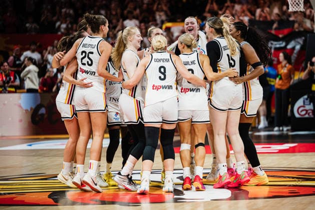 2026 FIBA Women’s Basketball World Cup: Germany vs. Mali, September 7, 2026 Germany cheers, celebrates, basketball, FIBA Women’s Basketball World Cup 2026, group stage, Group A, Matchday 3: Germany vs. Mali on September 7, 2026, at the Uber Arena, Berlin Copyright: xBEAUTIFULxSPORTS Tonhäuserx