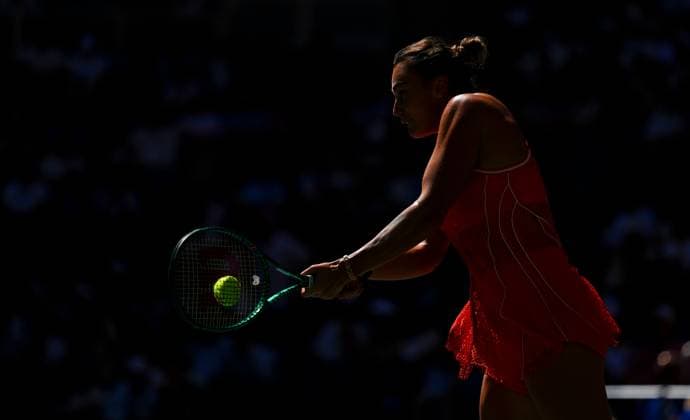 Aryna Sabalenka in quarter final action 2026 US Open, Day Ten, USTA Billie Jean King National Tennis Center, New York, USA - 08 Sep 2026New York USTA Billie Jean King National T New York (NY) United States of America EDITORIAL USE ONLY No use with unauthorised audio, video, data, fixture lists, club league logos or live services. Online in-match use limited to 120 images, no video emulation. No use in betting, games or single club league player publications. Copyright: xJavierxGarcia Shutterstockx 17140156v