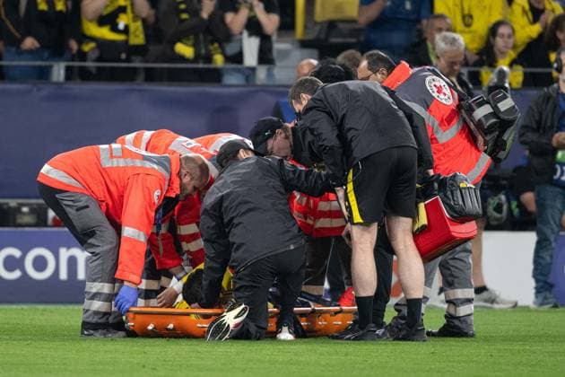 Konstantinos Karetsas 19, Borussia Dortmund (injured), Borussia Dortmund vs. Villarreal CF, Soccer, Champions League, Group Stage, Matchday 1, September 8, 2026, Dortmund, North Rhine-Westphalia, Germany Copyright: xkolbert-press MarcxNiemeyerx