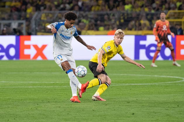 Tajon Buchanan 17 Villarreal, Borussia Dortmund vs. Villarreal CF, Soccer, Champions League, Group Stage, Matchday 1, September 8, 2026, Dortmund, North Rhine-Westphalia, Germany Copyright: xkolbert-press MarcxNiemeyerx