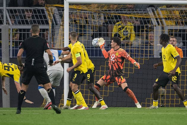 Goal to make it 1–1 by Santiago Mourino (16, Villarreal), Borussia Dortmund vs. Villarreal CF, Soccer, Champions League, Group Stage, Matchday 1, September 8, 2026, Dortmund, North Rhine-Westphalia, Germany Copyright: xkolbert-press MarcxNiemeyerx