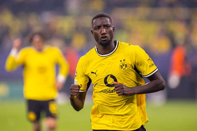 September 8, 2026, Soccer, Matchday 1 of the UEFA Champions League, Borussia Dortmund vs. Villarreal, Serhou Guirassy, Borussia Dortmund celebrates the goal that made it 3–1, Dortmund, Signal Iduna Park, North Rhine-Westphalia, Germany, xRHR PHOTO DEx Copyright: DennisxEwert RHR-FOTOx RHR-FOTO DE
