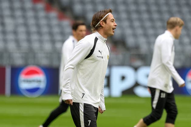 Patrick Berg, FK Bodo Glimt, September 7, during training, GER, final training session and press conference, FK Bodo Glimt, soccer, UEFA Champions League, Matchday 1, group stage, 2026–2027 season, September 9, 2026, GER, final training session and press conference, FK Bodo Glimt, soccer, UEFA Champions League, Matchday 1, league phase, 2026–2027 season, September 9, 2026, Munich Copyright: xEibner-Pressefoto JennixMaulx EP_JML