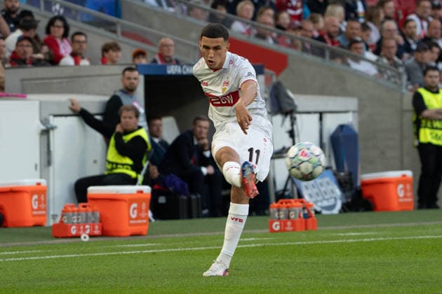 Cross by Bilal El Khannouss, VfB Stuttgart, 11, GER, VfB Stuttgart vs. Viking FK Stavanger, Soccer, UEFA Champions League, Matchday 1, 2026–2027 season, September 9, 2026, GER, VfB Stuttgart vs. Viking FK Stavanger, Soccer, UEFA Champions League, Matchday 1, 2026–2027 season, September 9, 2026, Stuttgart Copyright: xEibner-Pressefoto EdwardxCheungx EP_ECG