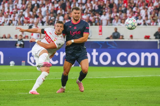 09 09 26 VfB Stuttgart vs. Viking Stavanger, Germany, Stuttgart, 09 09 2026, Soccer, UEFA Champions League, 2026–2027 season, VfB Stuttgart vs. Viking Stavanger, Ermedin Demirovic, VfB Stuttgart, Goal 3–1, Demirovic