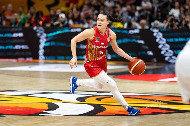 Agnes Studer, Hungary, No. 9 dribbling, GER, USA vs. Hungary, Basketball, 2026 FIBA Women’s World Cup, Quarterfinals, September 10, 2026, GER, USA vs. Hungary, Basketball, 2026 FIBA Women’s World Cup, Quarterfinals, September 10, 2026, Berlin Copyright: xEibner-Pressefoto MaxxVincenx EP_MVN