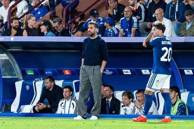 Soccer, Italy, UEFA Champions League, Matchday 1: Como 1907 vs. RB Leipzig, Thursday, September 10, 2026, Stadio Giuseppe Sinigaglia, Como; Cesc Fàbregas, Cesc Fabregas (Coach), Como 1907 Copyright: xValentinxDomgjonix