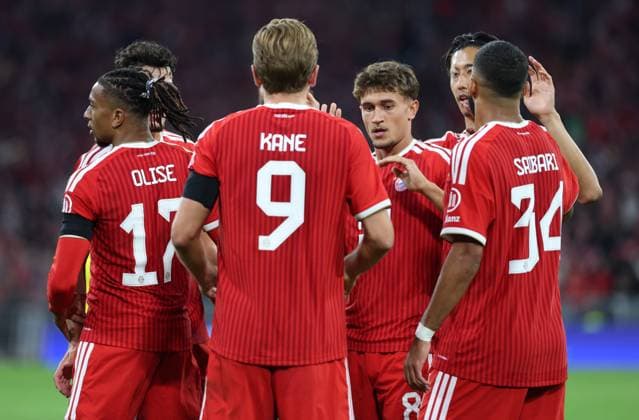 September 10, 2026, GER, Soccer, Men s, UEFA Champions League, Group Stage, 2026–2027 Season, Matchday 1, FC Bayern Munich vs. FK Bodø Glimt, Goal Celebration, Cheering, Goal Scorer, Goal Scorers, Michael Olise, FC Bayern Munich 17 celebrates the goal that made it 4–0, Munich, Allianz Arena, Bayern, Germany Copyright: xNordphoto Schneiderx