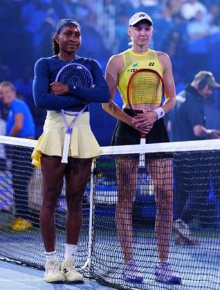 Coco Gauff and Elena Rybakina 2026 US Open, Day Twelve, USTA Billie Jean King National Tennis Center, New York, USA - 10 Sep 2026New York USTA Billie Jean King National T New York (NY) United States of America EDITORIAL USE ONLY No use with unauthorised audio, video, data, fixture lists, club league logos or live services. Online in-match use limited to 120 images, no video emulation. No use in betting, games or single club league player publications. Copyright: xJavierxGarcia Shutterstockx 17140160bs