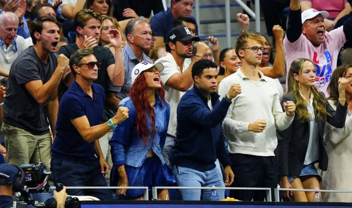 Trinity Rodman celebrates as Ben Shelton takes the second set 2026 US Open, Day Thirteen, USTA Billie Jean King National Tennis Center, New York, USA - 11 Sep 2026New York USTA Billie Jean King National T New York (NY) United States of America EDITORIAL USE ONLY No use with unauthorised audio, video, data, fixture lists, club league logos or live services. Online in-match use limited to 120 images, no video emulation. No use in betting, games or single club league player publications. Copyright: xJavierxGarcia Shutterstockx 17140162ap