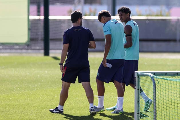 September 12, 2026, Sant Joan Despi, Barcelona, Spain: Lamine Yamal during the training day of FC Barcelona, Barca ahead the Spanish League, Laliga EA Sports, football match against Levante UD at Ciudad Esportiva Joan Gamper on September 12, 2026 in Sant Joan Despi, Barcelona, Spain. Sant Joan Despi Spain - ZUMAa181 20260912_zaa_a181_015 Copyright: xJavierxBorregox