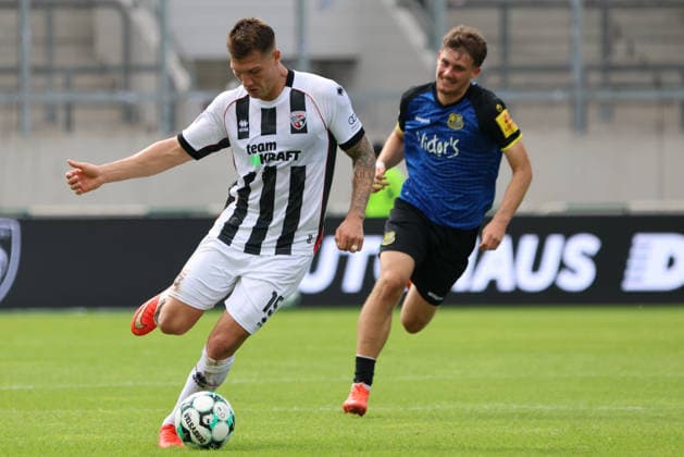 September 12, 2026, Soccer, Men s, 3rd Division, 2026–2027 Season, 1 FC Saarbrücken vs. FC Ingolstadt 04, Jonas Scholz (FC Ingolstadt 04), Alexander Staff (1 FC Saarbrücken), Saarbrücken, Ludwigsparkstadion, Saarland, Germany, DEU Copyright: xSebastianxBachx