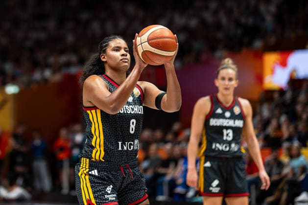 Nyara Sabally (Germany), No. 8 at the free-throw line, GER, France vs. Germany, Basketball, 2026 FIBA Women’s World Cup, Semifinal, September 12, 2026, GER, France vs. Germany, Basketball, 2026 FIBA Women’s World Cup, Semifinal, September 12, 2026, Berlin Copyright: xEibner-Pressefoto MaxxVincenx EP_MVN