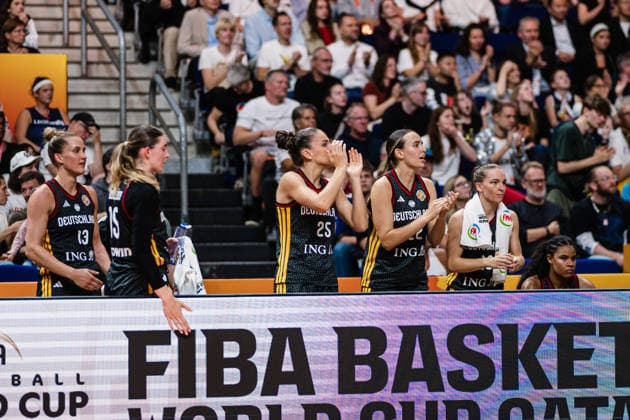 FIBA Women’s Basketball World Cup 2026: France vs. Germany, September 12, 2026, Clara Bielefeld, Germany, 25 cheers, shouts Basketball! , FIBA Women’s Basketball World Cup 2026, Final Phase, Semifinal: France vs. Germany on September 12, 2026, at the Uber Arena, Berlin Copyright: xBEAUTIFULxSPORTS Tonhäuserx
