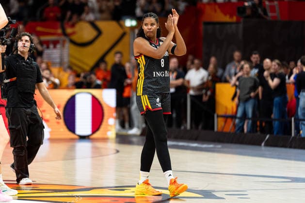Nyara Sabally, Germany, 08: Disappointment after defeat, GER, France vs. Germany, Basketball, 2026 FIBA Women s World Cup, Semifinals, September 12, 2026, GER, France vs. Germany, Basketball, 2026 FIBA Women’s World Cup, Semifinals, September 12, 2026, Berlin Copyright: xEibner-Pressefoto MaxxVincenx EP_MVN