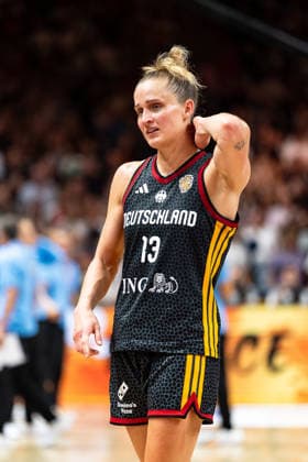 Leonie Fiebich, Germany, 13, disappointed after defeat, GER, France vs. Germany, Basketball, 2026 FIBA Women s World Cup, Semifinals, September 12, 2026, GER, France vs. Germany, Basketball, 2026 FIBA Women’s World Cup, Semifinals, September 12, 2026, Berlin Copyright: xEibner-Pressefoto MaxxVincenx EP_MVN
