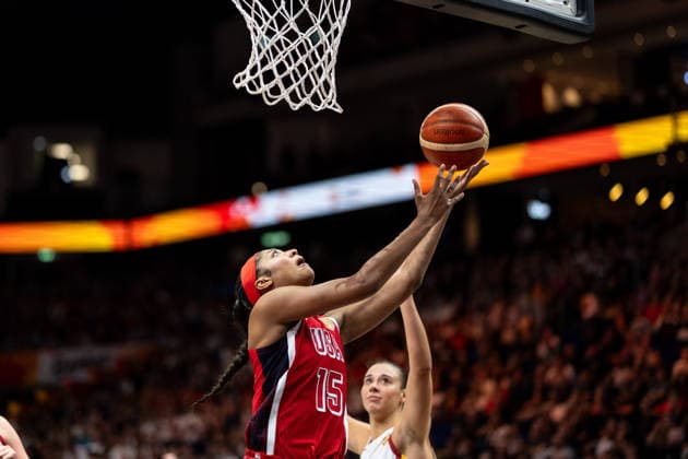 Angel Reese (USA), 15, making a layup, GER, Spain vs. USA, Basketball, 2026 FIBA Women’s World Cup, Semifinal, September 12, 2026, GER, Spain vs. USA, Basketball, 2026 FIBA Women’s World Cup, Semifinal, September 12, 2026, Berlin Copyright: xEibner-Pressefoto MaxxVincenx EP_MVN