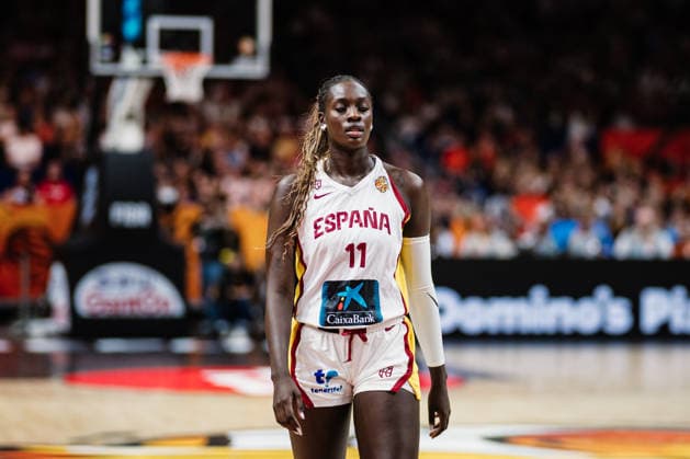 FIBA Women’s Basketball World Cup 2026: Spain vs. USA, September 12, 2026, Awa Fam Spain, 11 Basketball, FIBA Women’s Basketball World Cup 2026, Final Phase, Semifinal: Spain vs. USA on September 12, 2026, at the Uber Arena, Berlin Copyright: xBEAUTIFULxSPORTS Tonhäuserx