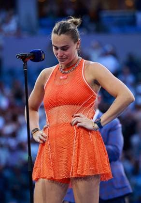 Aryna Sabalenka of Belarus frustrated 2026 US Open, Day Fourteen, USTA Billie Jean King National Tennis Center, New York, USA - 12 Sep 2026New York USTA Billie Jean King National T New York (NY) United States of America EDITORIAL USE ONLY No use with unauthorised audio, video, data, fixture lists, club league logos or live services. Online in-match use limited to 120 images, no video emulation. No use in betting, games or single club league player publications. Copyright: xEllaxLing Shutterstockx 17140165cb